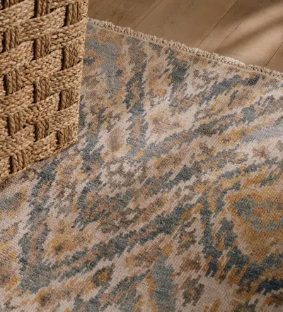 OKA DENDRON RUG 244X305CM - WARM NATURAL/BLUE