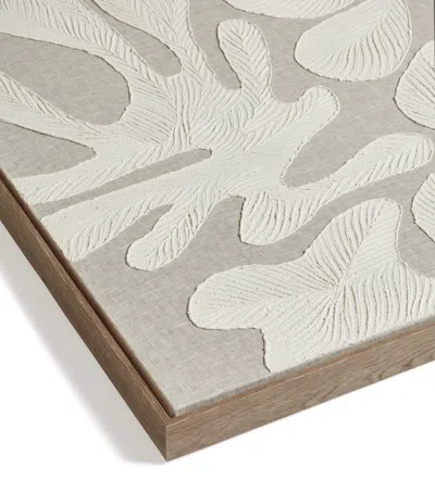 OKA KORALA HAND-PAINTED LINEN WALL ART - NATURAL