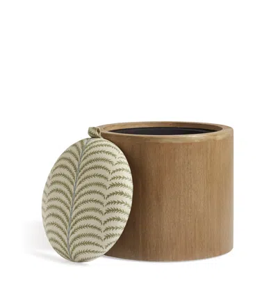 OKA LETO ARECA OTTOMAN - WEATHERED OAK