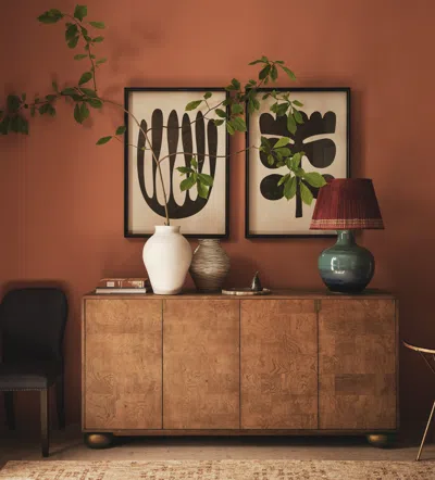 OKA MIDAS SIDEBOARD - WARM BURL