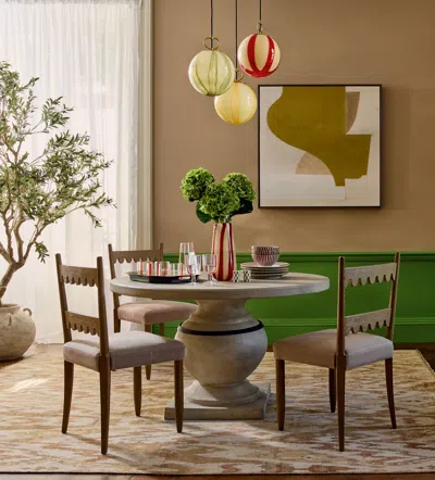 OKA NIMBUS STRIPE PENDANT LAMP - GREEN