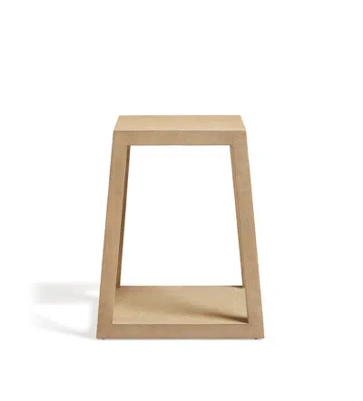 OKA SIBLEY SHAGREEN SIDE TABLE - OATMEAL