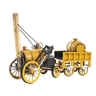 OLD MODERN HANDICRAFTS 1829 YELLOW STEPHENSON ROCKET STEAM LOCOMOTIVE MODEL AIRPLANE