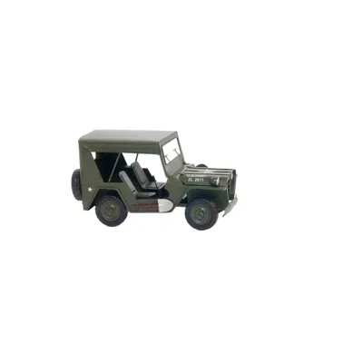 OLD MODERN HANDICRAFTS 1940 WILLYS QUAD OVERLAND JEEP MODEL CAR METAL