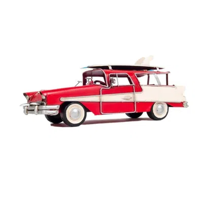 OLD MODERN HANDICRAFTS 1957 FORD COUNTRY SQUIRE STATION WAGON, RED