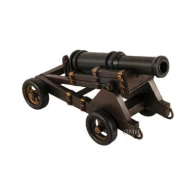 OLD MODERN HANDICRAFTS CANNON SUR ROUES GRANDEUR NATURE MODEL