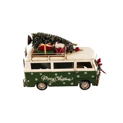 OLD MODERN HANDICRAFTS HANDMADE 1960S VOLKSWAGEN BUS CHRISTMAS MODEL
