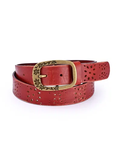 OLD TREND WOMEN'S BLOOMING CROCUS LEATHER BELT