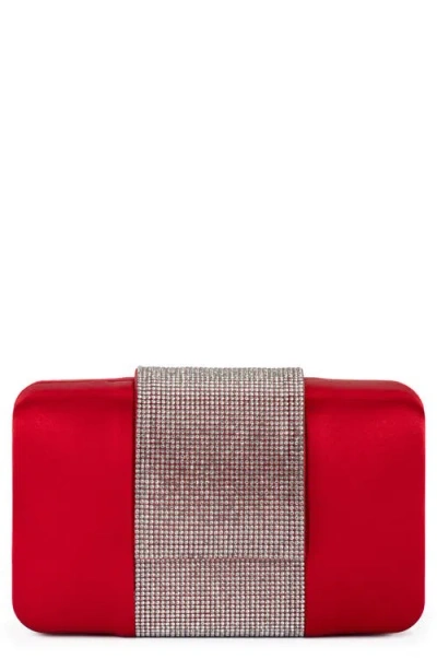OLGA BERG OLGA BERG AUBREY CRYSTAL TRIM CLUTCH