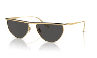 OLIVER® OLIVER PEOPLES 0OV1342S 1984C 533287 GOLD BLACK/GREY OVAL WOMEN'S SUNGLASSES