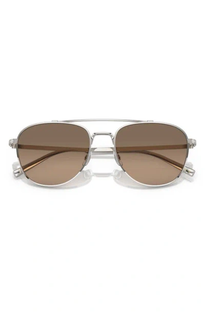 OLIVER PEOPLES OLIVER PEOPLES 55MM RIVETTI POLARIZED PILOT SUNGLASSES