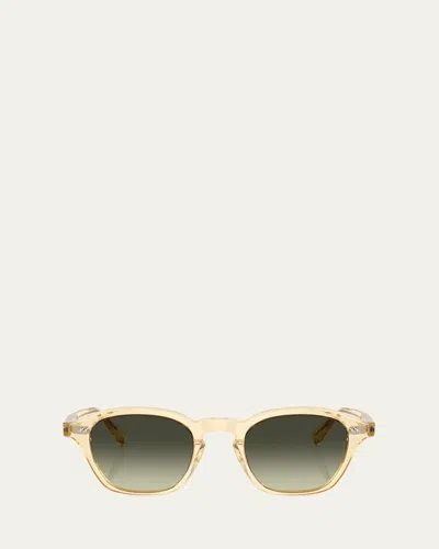 OLIVER PEOPLES ACETATE SQUARE SUNGLASSES