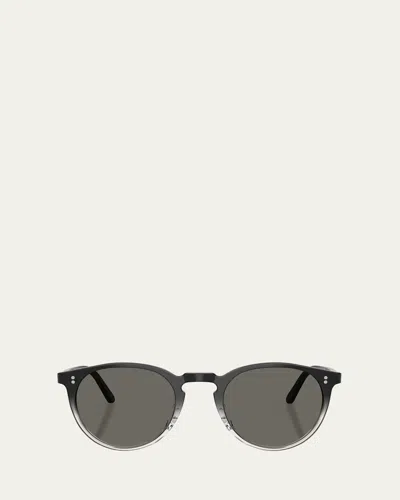 OLIVER PEOPLES O'MALLEY ACETATE ROUND SUNGLASSES