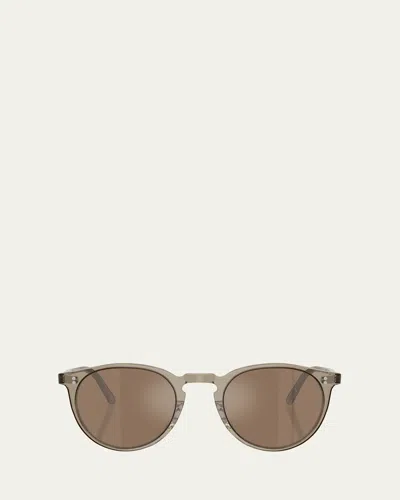 OLIVER PEOPLES O'MALLEY ACETATE ROUND SUNGLASSES