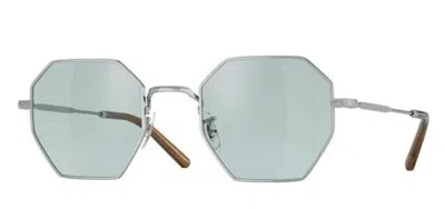 OLIVER PEOPLES OLIVER PEOPLES OV1312 HOLENDER 5036 SILVER/SEA MIST UNISEX EYEGLASSES/SUNGLASSES