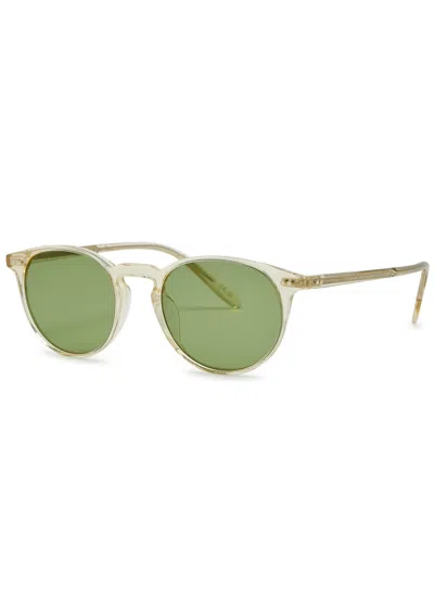 OLIVER PEOPLES OLIVER PEOPLES RILEY SUN ROUND-FRAME SUNGLASSES