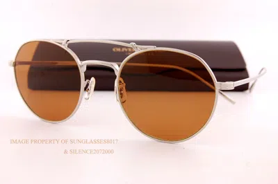 OLIVER PEOPLES OLIVER PEOPLES SUNGLASSES REYMONT OV 1309/ST 503653 SILVER/COGNAC