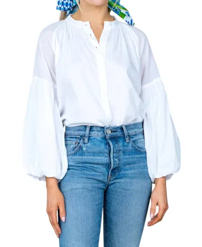 OLIVIA JAMES THE LABEL EMORY TOP IN WHITE
