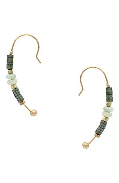 OLIVIA WELLES OLIVIA WELLES BEADED DROP EARRINGS