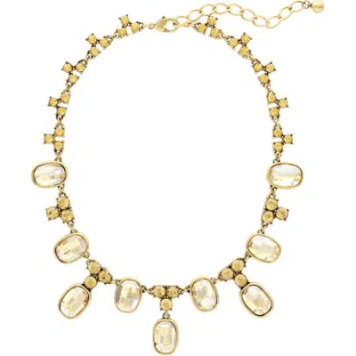 OLIVIA WELLES OLIVIA WELLES LEANNA RESIN & CRYSTAL DROP NECKLACE