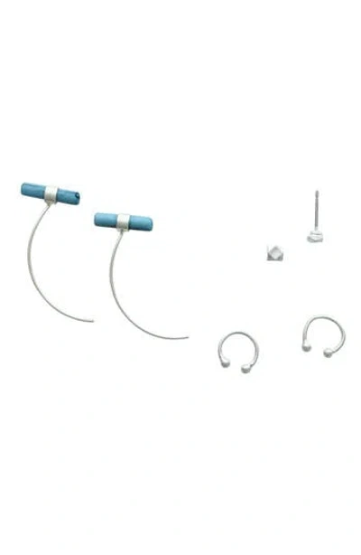 OLIVIA WELLES OLIVIA WELLES MIXED DROP, STUD & EAR CUFF EARRING SET