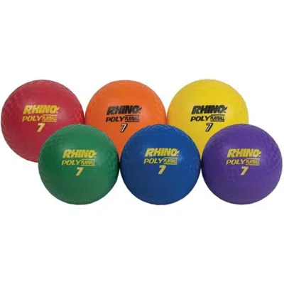 OLYMPIA SPORTS ULTIMATE RHINO POLY PLAYGROUND BALLS - 7 IN. (SET OF 6)