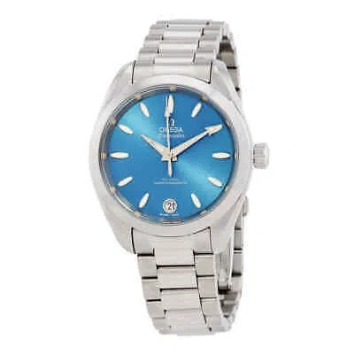 OMEGA OMEGA SEAMASTER AQUA TERRA AUTOMATIC CHRONOMETER BLUE DIAL LADIES WATCH