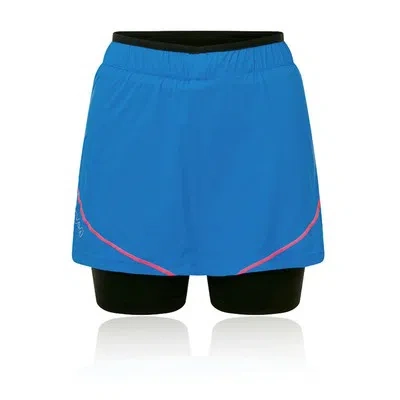 OMM OMM WOMENS PACE SKORT - BLUE SPORTS RUNNING BREATHABLE LIGHTWEIGHT POCKETS