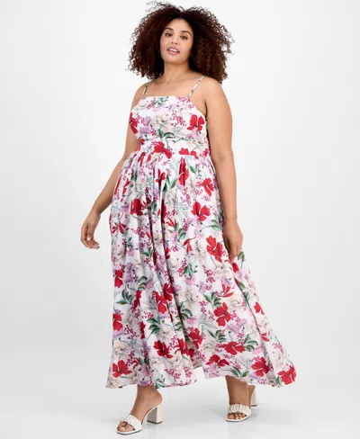 ON 34TH PLUS SIZE DELICATE GARDEN MAXI DRESS, EXCLUSIVELY AT MACY'S
