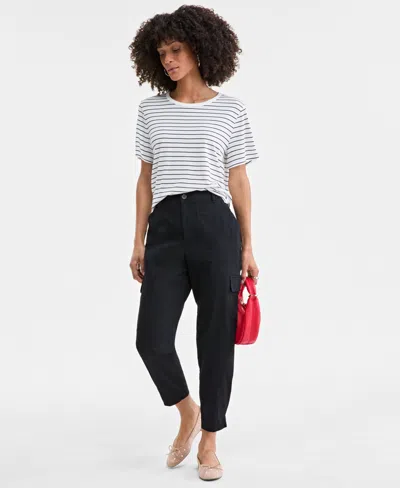 ON 34TH WOMEN'S TAPERED ANKLE-LENGTH CARGO PANTS, CREATED FOR MACY'S