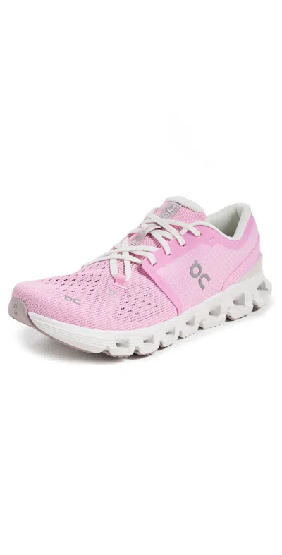 ON CLOUD X 4 SNEAKERS PETAL/SAND