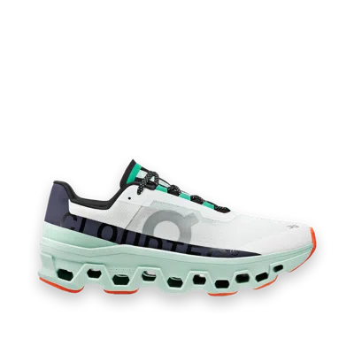 ON ON CLOUDMONSTER DAMEN WEISS GRÜN LAUFSCHUHE RUN SPORT SNEAKERS 61.98241