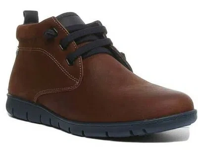 ON ON FOOT SAFARI ELASTISCH HERREN ZUG LEDER STIEFELETTEN IN BROWN GRÖSSE EU 6 - 12