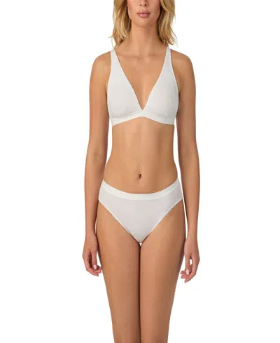 ON GOSSAMER WOMEN'S CABANA COTTON RIB PLUNGE BRALETTE