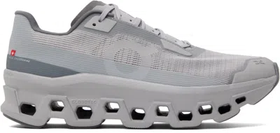 ON GRAY CLOUDMONSTER VOID SNEAKERS