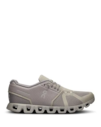 ON MEN'S CLOUD 5 LOW TOP SNEAKERS IN FOG