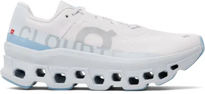 ON OFF-WHITE & BLUE CLOUDMONSTER SNEAKERS