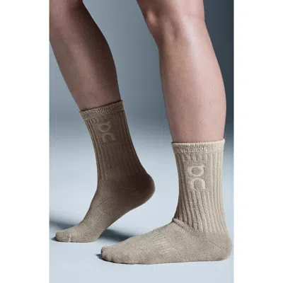 ON ORGANIC COTTON FRENCH TERRY CREW SOCKS