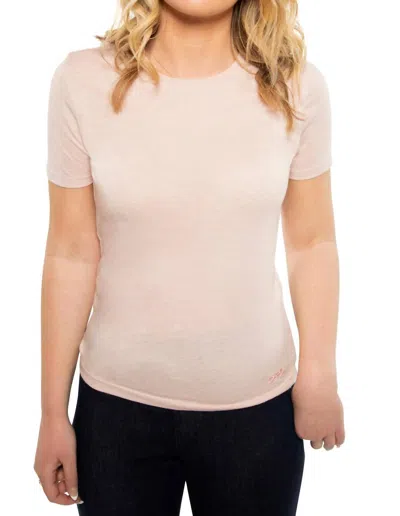 ON THIS DAY SHRUNKEN CREWNECK TEE IN PALE CORAL