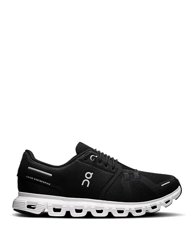 ON WOMEN'S CLOUD 6 SNEAKERS IN BLACK