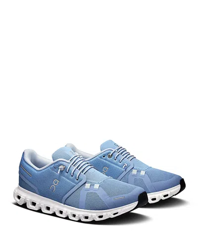 ON WOMEN'S CLOUD 6 SNEAKERS IN CHAMBRAY