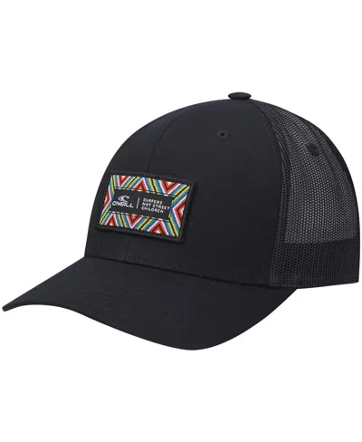 O'NEILL MEN'S O'NEILL BLACK BOX TRUCKER SNAPBACK HAT