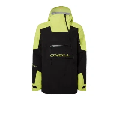O'NEILL ONEILL MENS O'NEILL GORE-TEX 3L PSYCHO TECH ANORAK JACKET TOP BLACK YELLOW