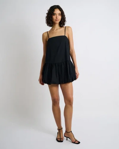 ONIA ONIA AIR LINEN BUBBLE MINI DRESS