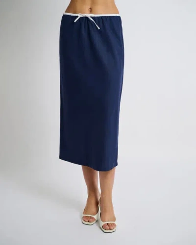 ONIA ONIA AIR LINEN MIDI SKIRT