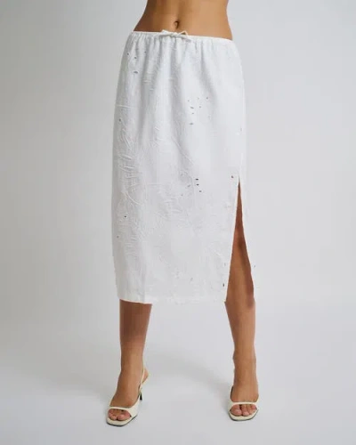 ONIA ONIA AIR LINEN MIDI SKIRT