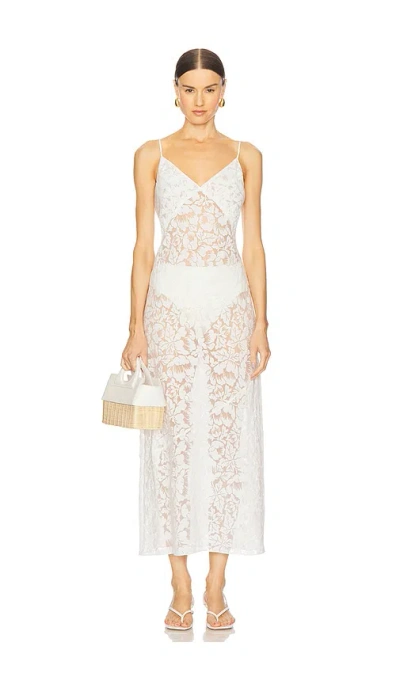 ONIA BURNOUT SLIP DRESS