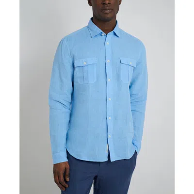 ONIA ONIA GARMENT DYE LINEN STANDARD FIT SHIRT
