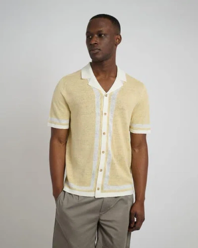 ONIA ONIA LINEN KNIT CAMP SHIRT
