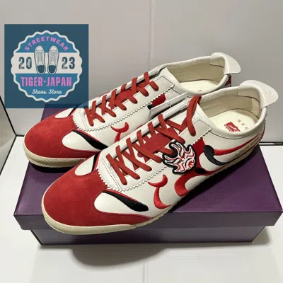 ONITSUKA TIGER ONITSUKA TIGER MEXICO 66 DELUXE NIPPON MADE 1181A370 100 WHITE CLASSIC RED SHOES